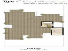 Floor Plans First Floor :	21.383 sq. mt. (230 sq. ft.)