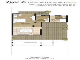 Floor Plans Second Floor :	54.76 sq. mt. (589 sq. ft.)