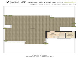 Floor Plans First Floor 	:	26.58 sq. mt. (286 sq. ft.)