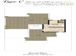 Floor Plans Second Floor :	31.439 sq. mt. (338 sq. ft.)