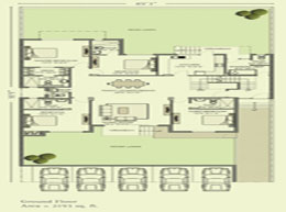 Floor Plans Ground Floor 	:	Area - 2193 sq. ft.