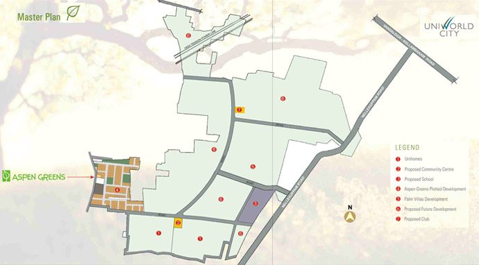 Site Plan Aspen Greens Residential Chennai