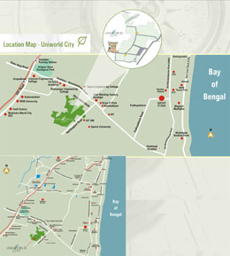 Birch Court Residential Chennai Location Map