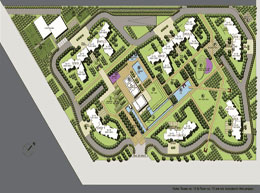 Site Plan Cascades Residential Noida