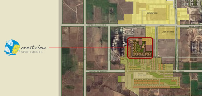 Site Plan Crestview Apartments Gurgaon