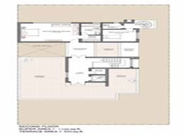 Floor Plans Second Floor :Super Area - 1100 sq. ft. Terrace Area - 940 sq. ft.