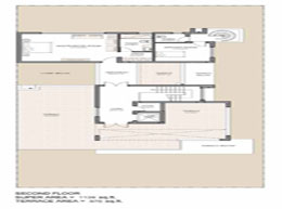 Floor Plans Second Floor :Super Area - 1100 sq. ft. Terrace Area - 940 sq. ft.