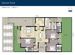 Floor Plans Ground Floor 	:	Saleable Area - 1796 sq.ft.