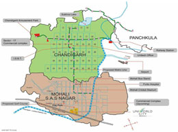 Executive Floors Residential Mohali Location Map