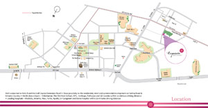 Exquisite Nirvana Country 2 Gurgaon Location Map