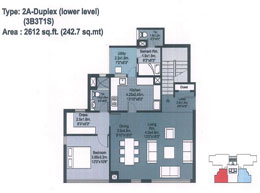 Floor Plans Type 2A Duplex (Lower Level) 