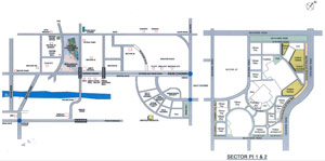 Habitat Residential Noida Location Map