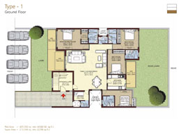 Floor Plans Ground Floor :	425.550 sq. mt. (4580.58 sq. ft.)