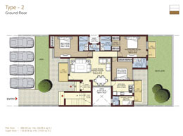 Floor Plans Ground Floor :	300.00 sq. mt. (3229.2 sq. ft.)