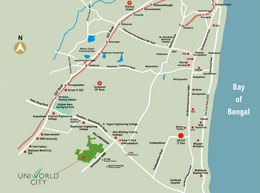 Palm Villas Residential Chennai Location Map