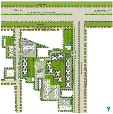 Site Plan South Park Gurgaon