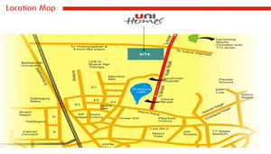 UNI Homes Residential Bhopal Location Map
