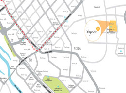 Unitech Exquisite Residential Noida Location Map
