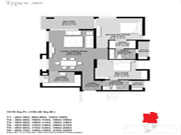 Floor Plans Type B1-2BR2T 	1619 Sq.ft	150.48 Sq.m